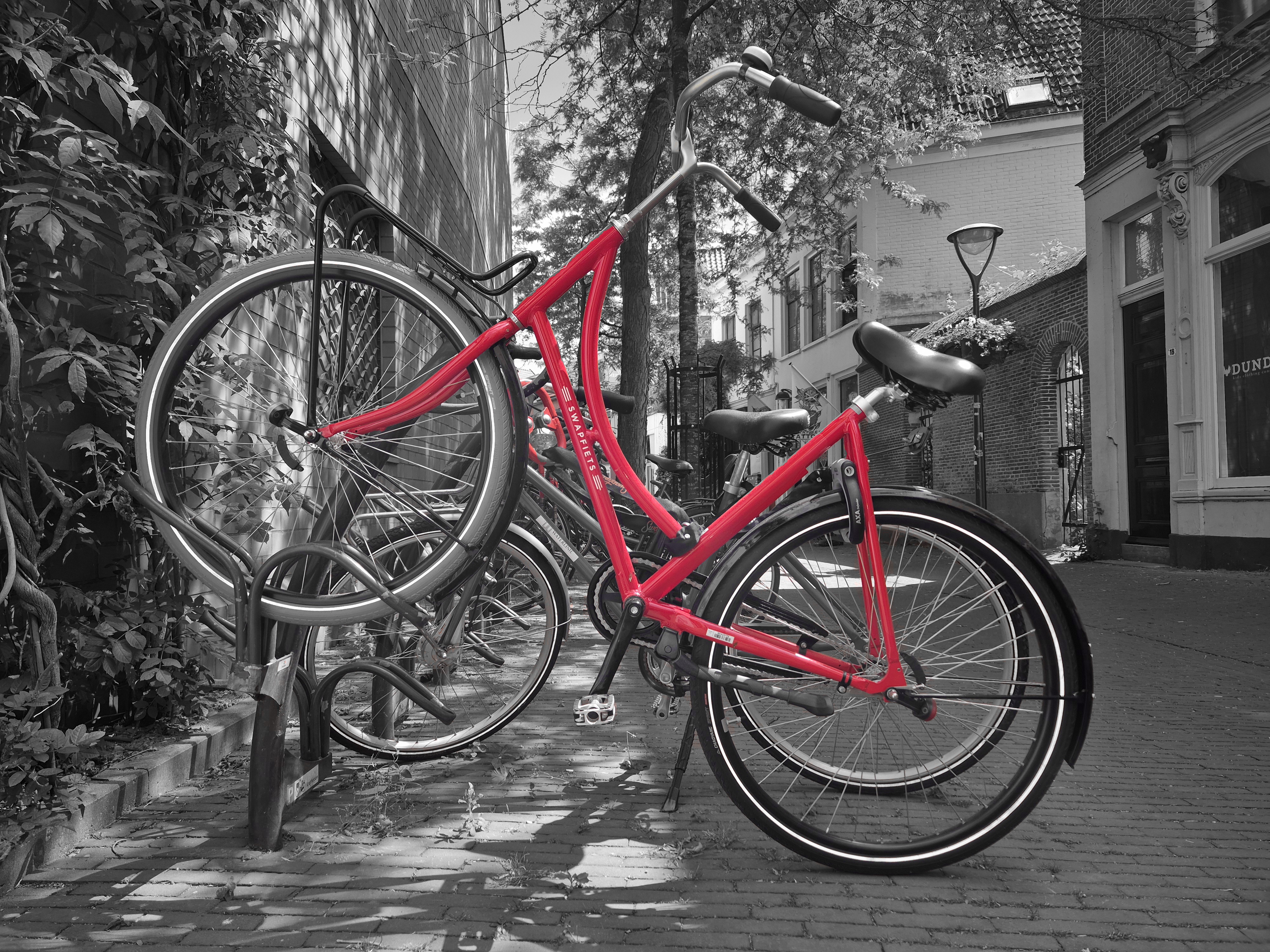 Red bike in Arnhem