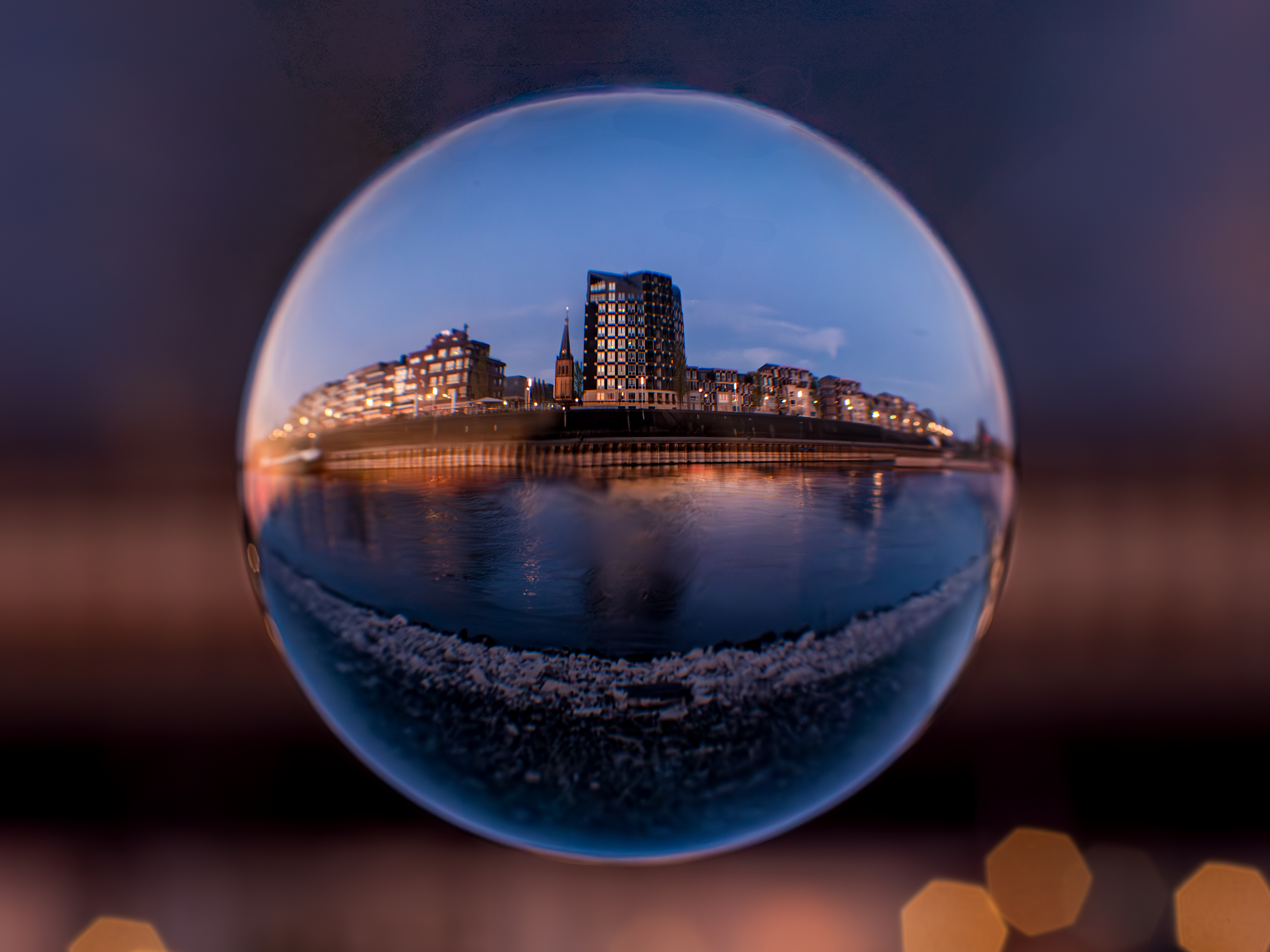 Skyline Doesburg in glass ball
